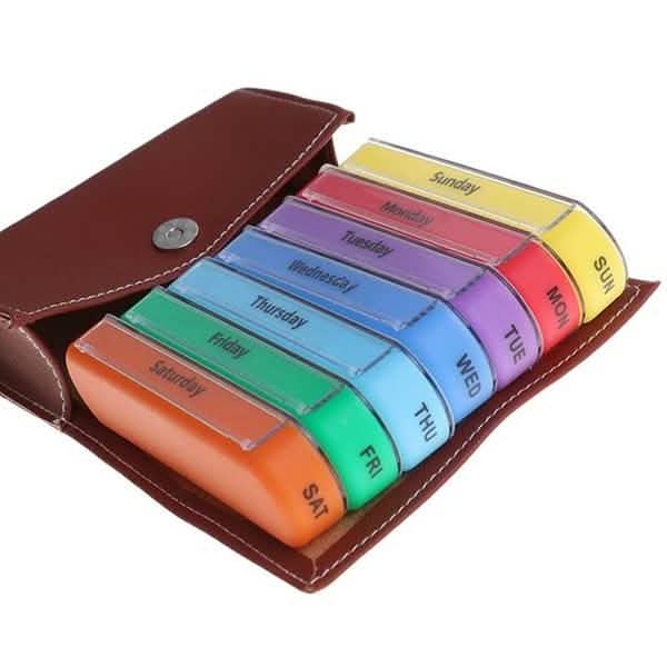 Weekly Pill Organizer Dispenser Box