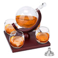 Whiskey Decanter Globe Set
