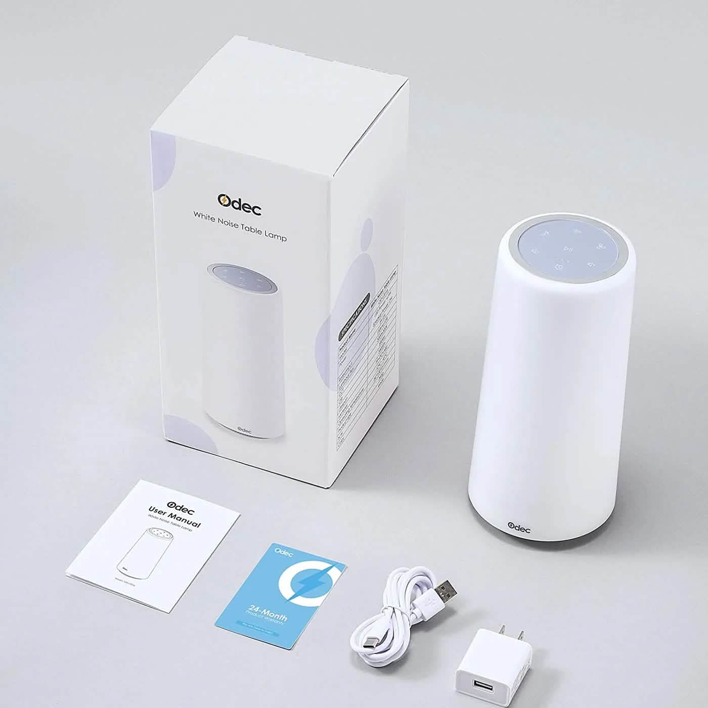 White Baby Sound Machine with Night Light