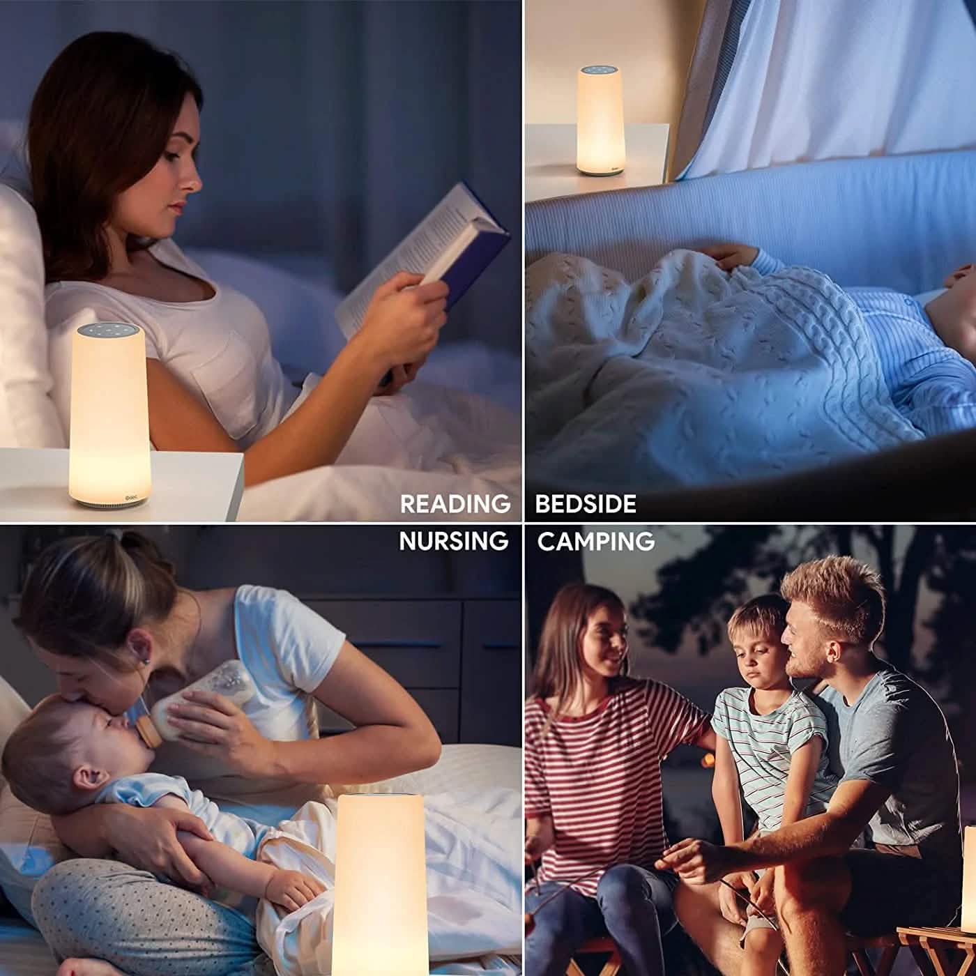 White Baby Sound Machine with Night Light