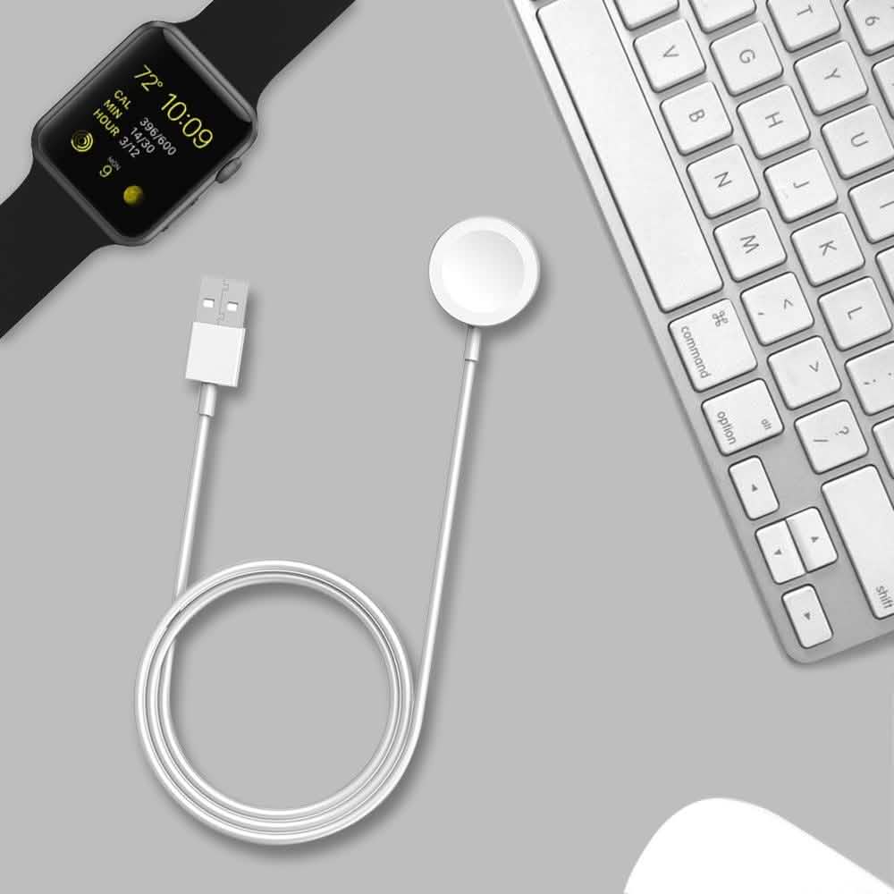 White Magnetic Apple Watch Charger