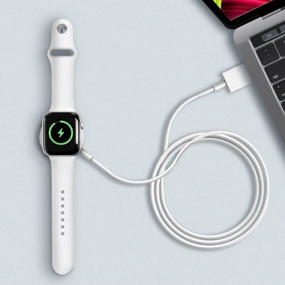 White Magnetic Apple Watch Charger