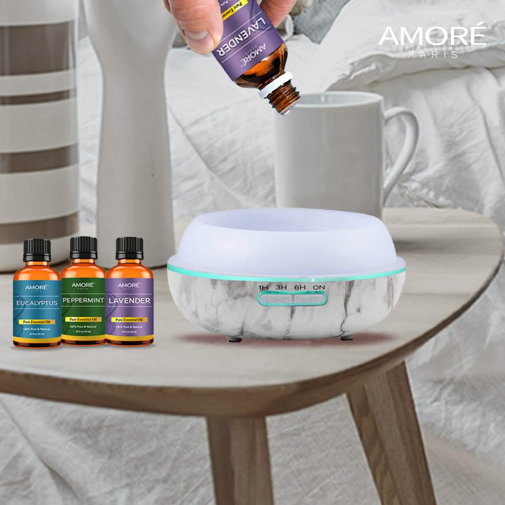 White Marble 300ml Ultrasonic Aroma Diffuser