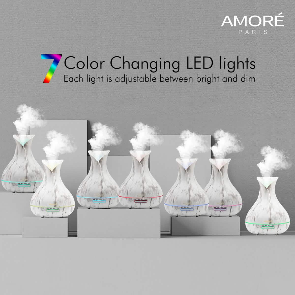 White Marble 300ml Ultrasonic Aroma Diffuser
