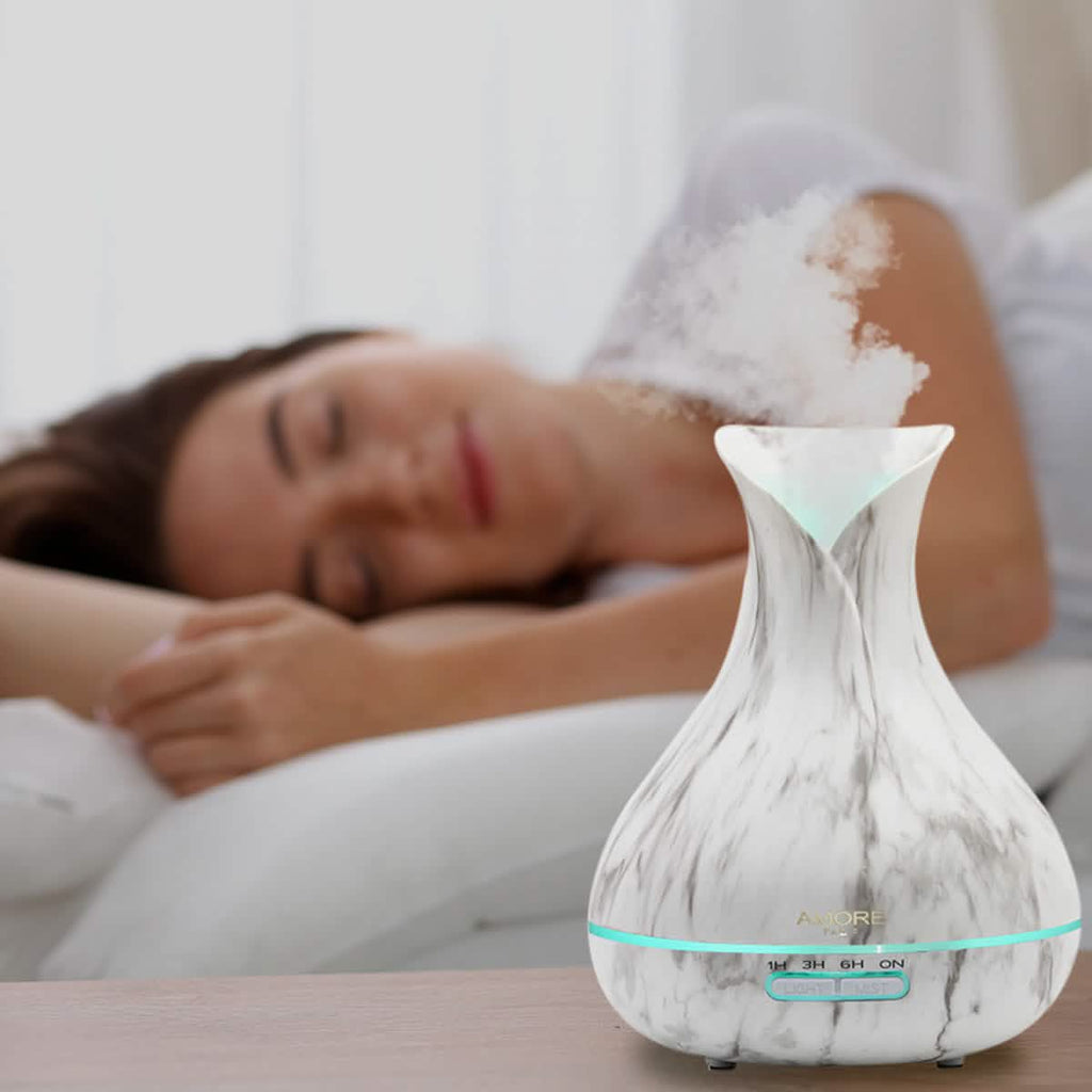 White Marble 300ml Ultrasonic Aroma Diffuser