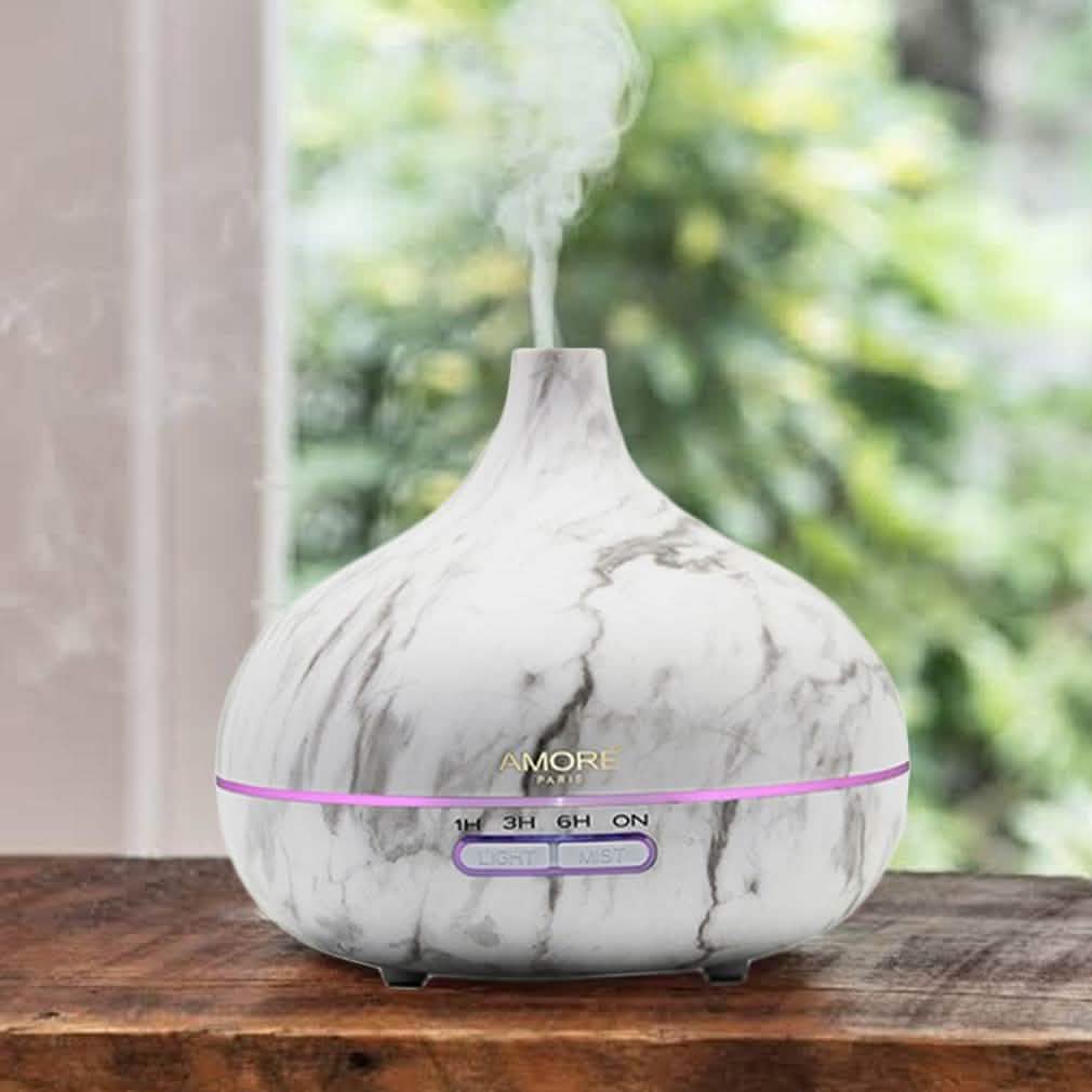 White Marble Ultrasonic Essential Oil Diffuser