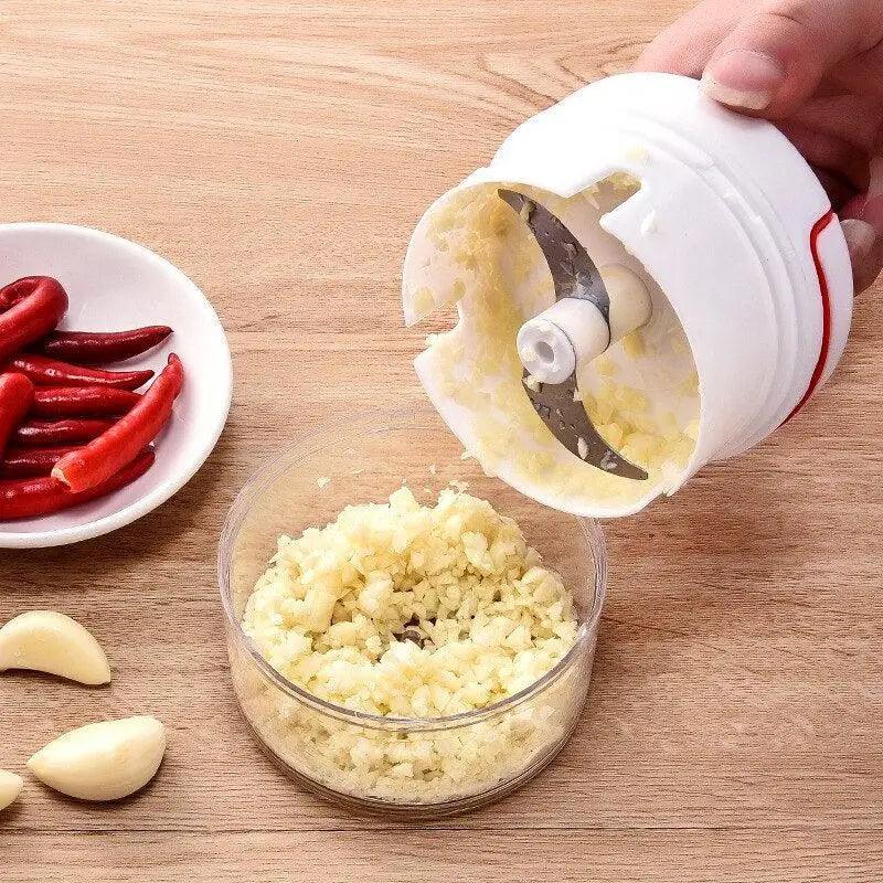 White Mini Multifunctional Kitchen Accessories Vegetable Press Manual Puller Cutting And Stirring Kitchen Gadgets Masher