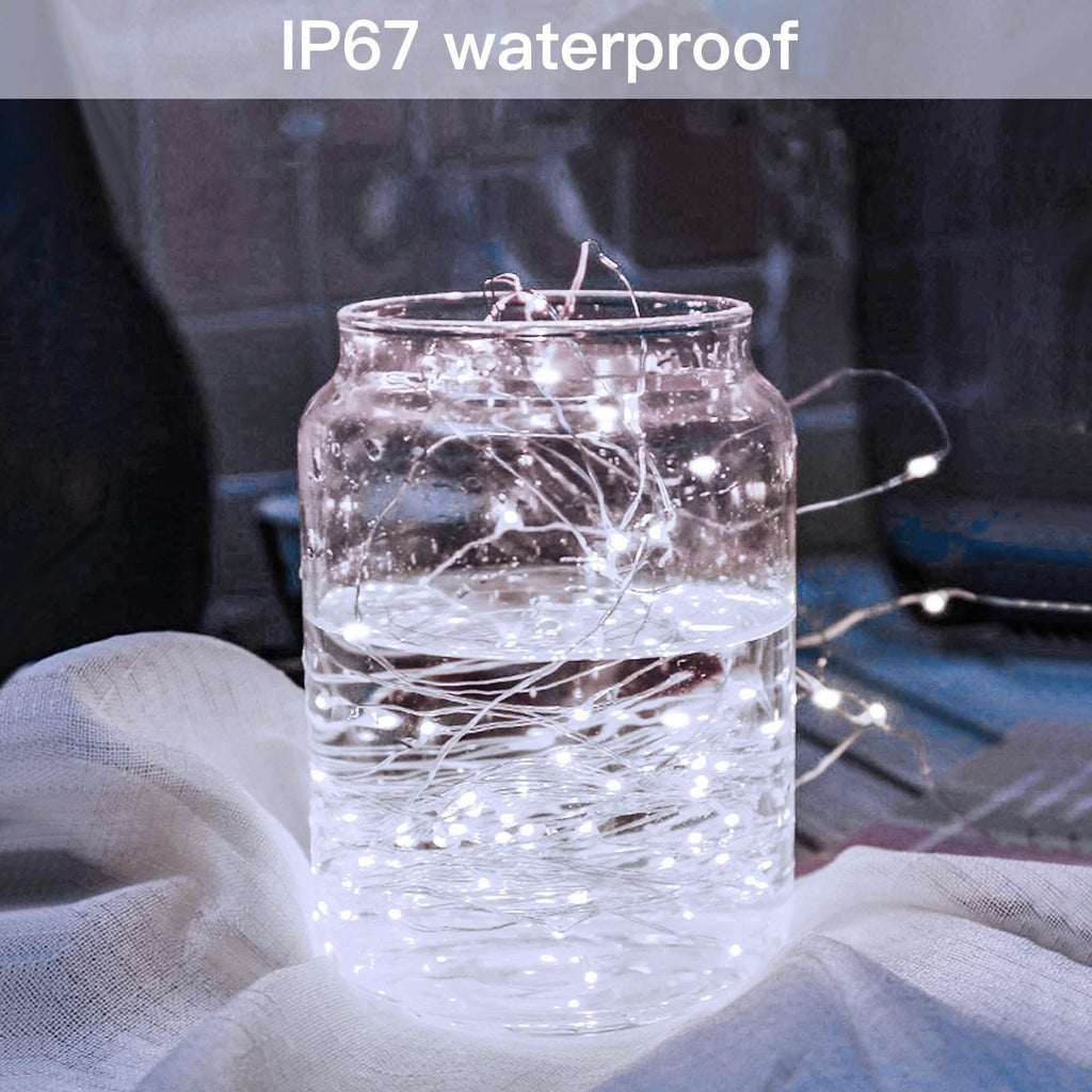 White USB Remote Control 3x3M 300LED String Lights Waterproof