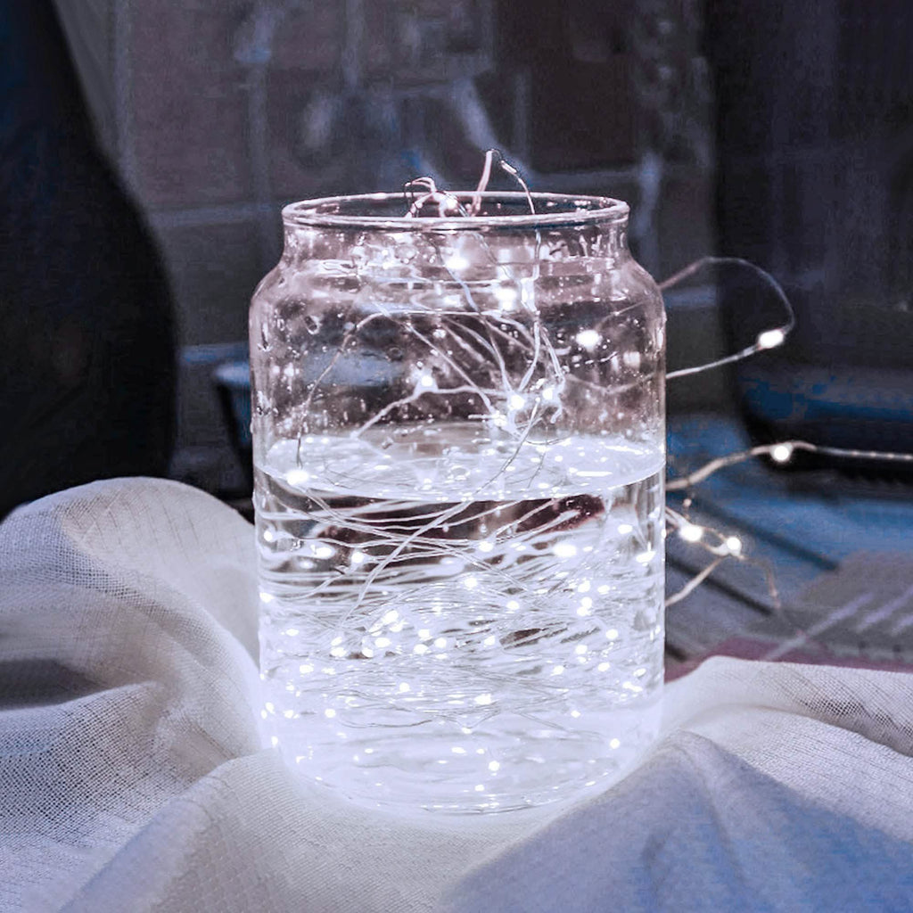 White USB Remote Control 3x3M 300LED String Lights Waterproof