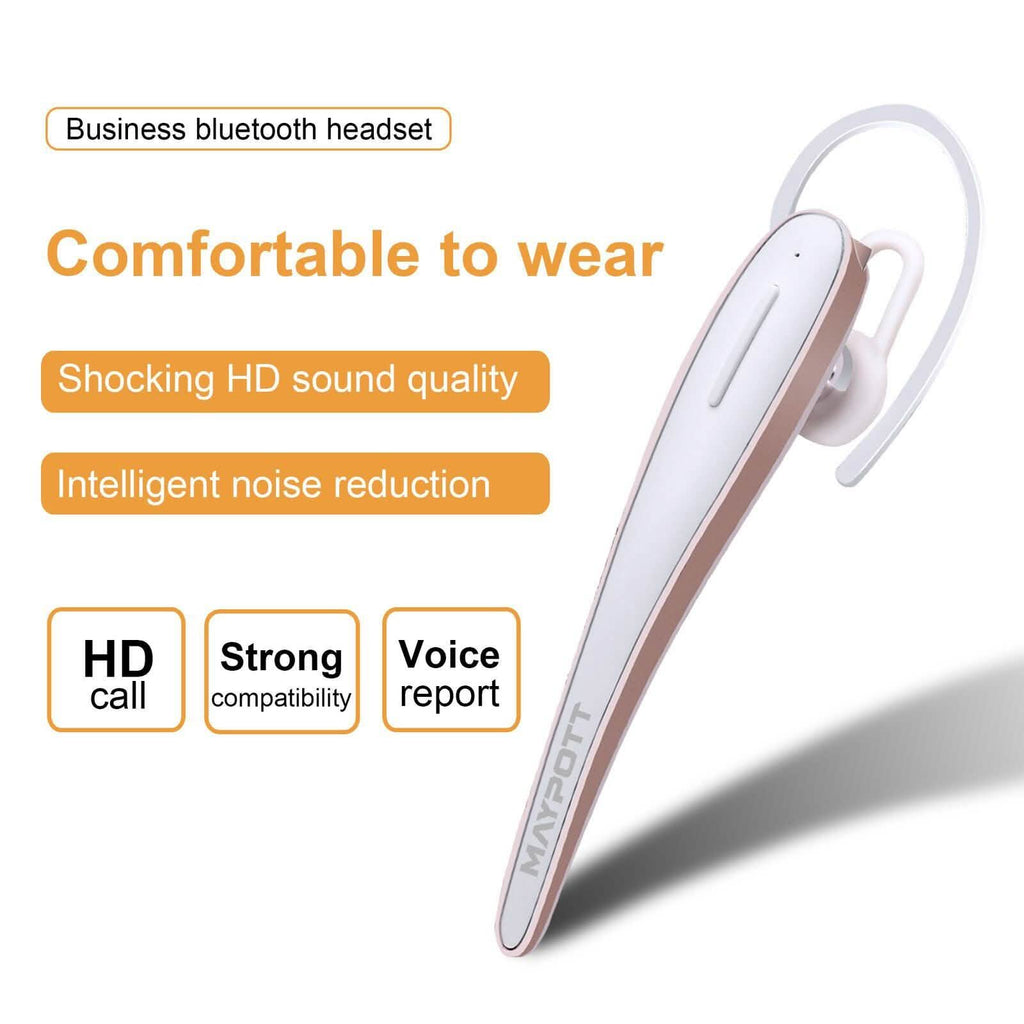 White Wireless Bluetooth 4.1 Earphone Sports Stereo