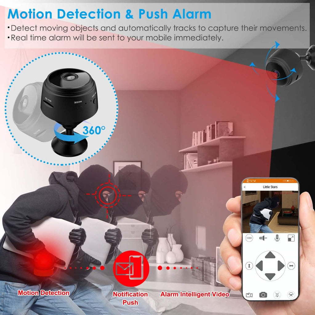 WIFI IP Home Security Camera 1080P Full HD with 32GB MMC Card
