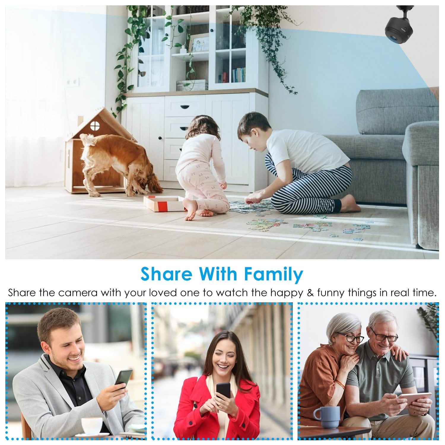 WIFI IP Home Security Camera 1080P Full HD with 32GB MMC Card