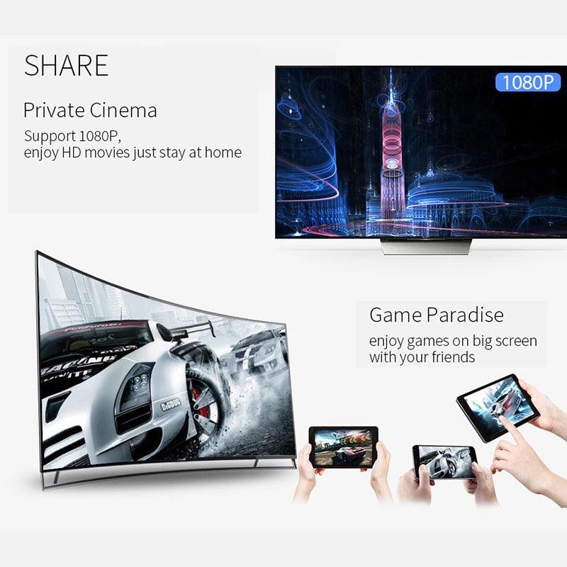 WiFi Wireless Dongle TV Stick HDMI Compatible HD 1080P Wireless TV Cast Display WiFi Display Dongle Receiver For Mobile Phones Cast To TV