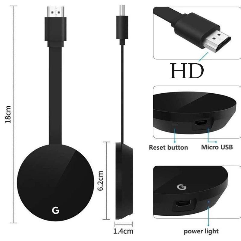 WiFi Wireless Dongle TV Stick HDMI Compatible HD 1080P Wireless TV Cast Display WiFi Display Dongle Receiver For Mobile Phones Cast To TV