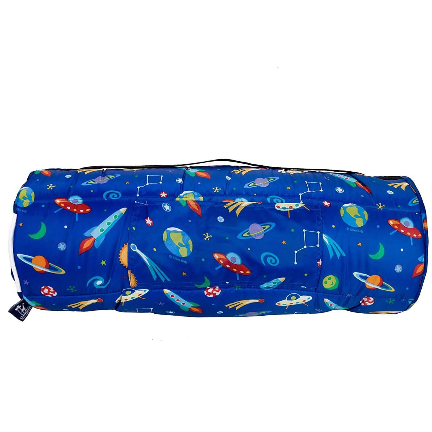 Wildkin Easy Clean Nap Mat with Pillow for Toddler Boys & Girls