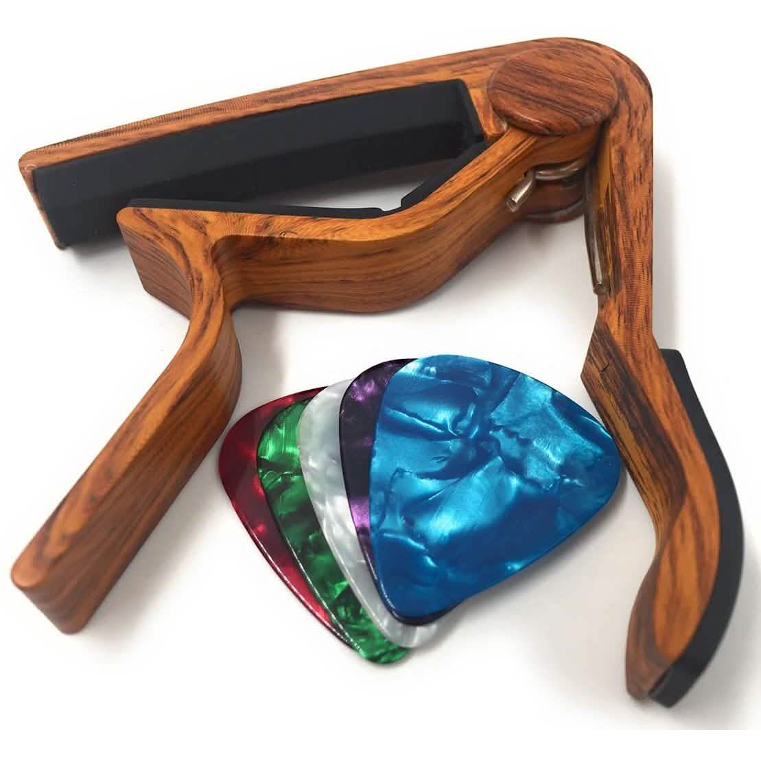 WINGO Quick-Change Capo for 6 String Steel Acoustic and Electric Guitars