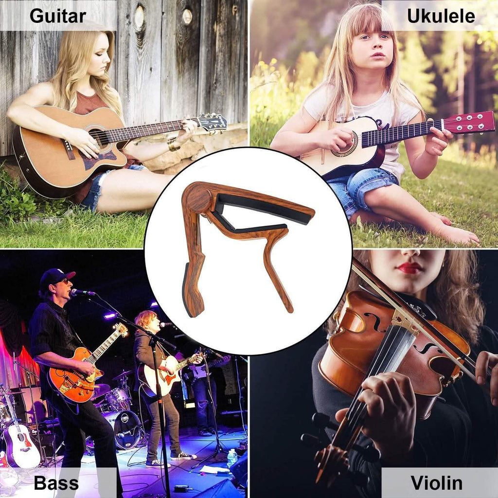 WINGO Quick-Change Capo for 6 String Steel Acoustic and Electric Guitars