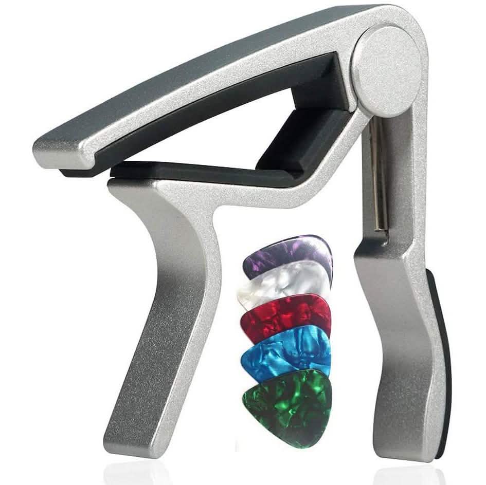 WINGO Quick-Change Capo for 6 String Steel Acoustic and Electric Guitars