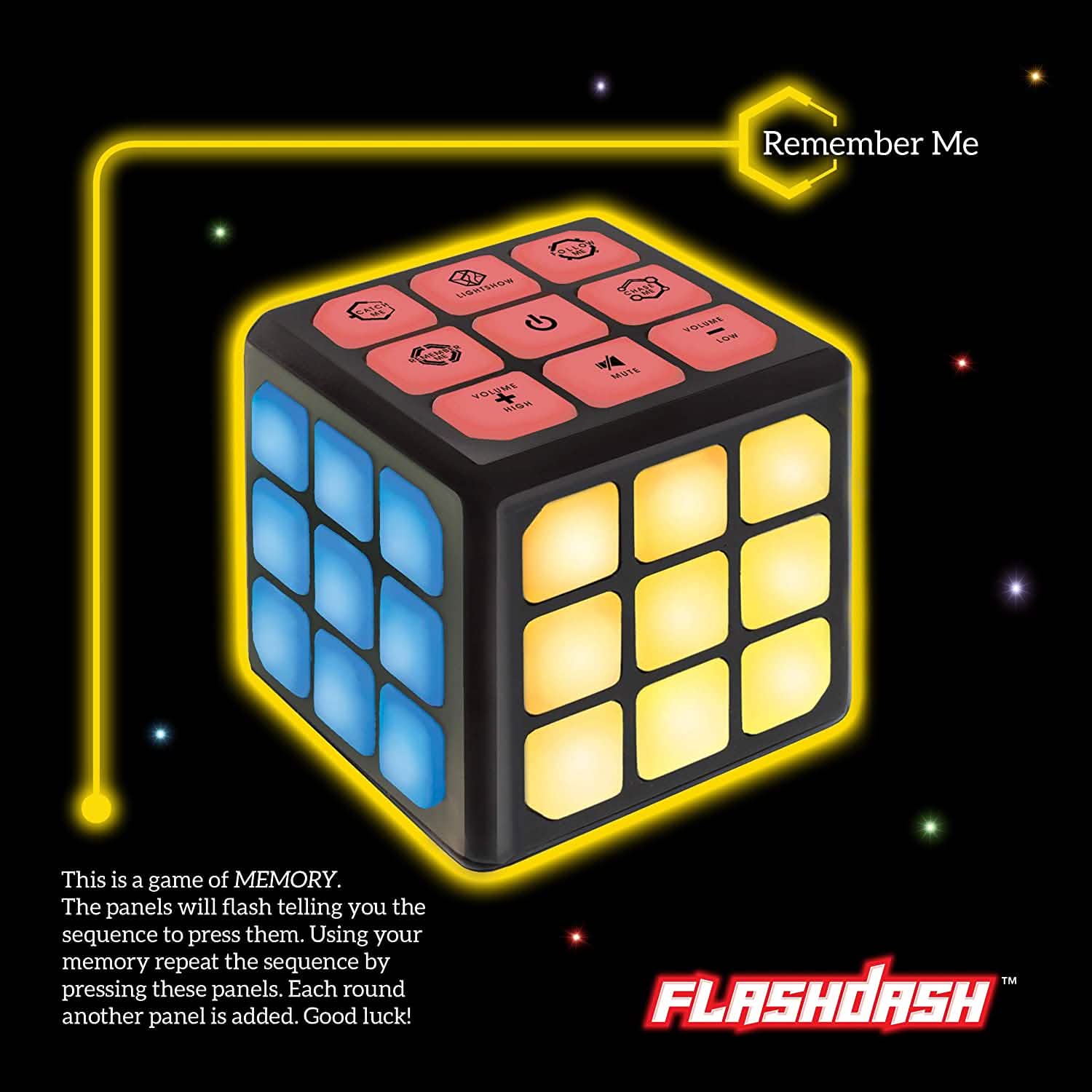 Winning Fingers Flashing Cube Electronic Memory and Brain Toy