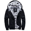 Winter Men's Hooded Long Sleeve Zipper Jacket
