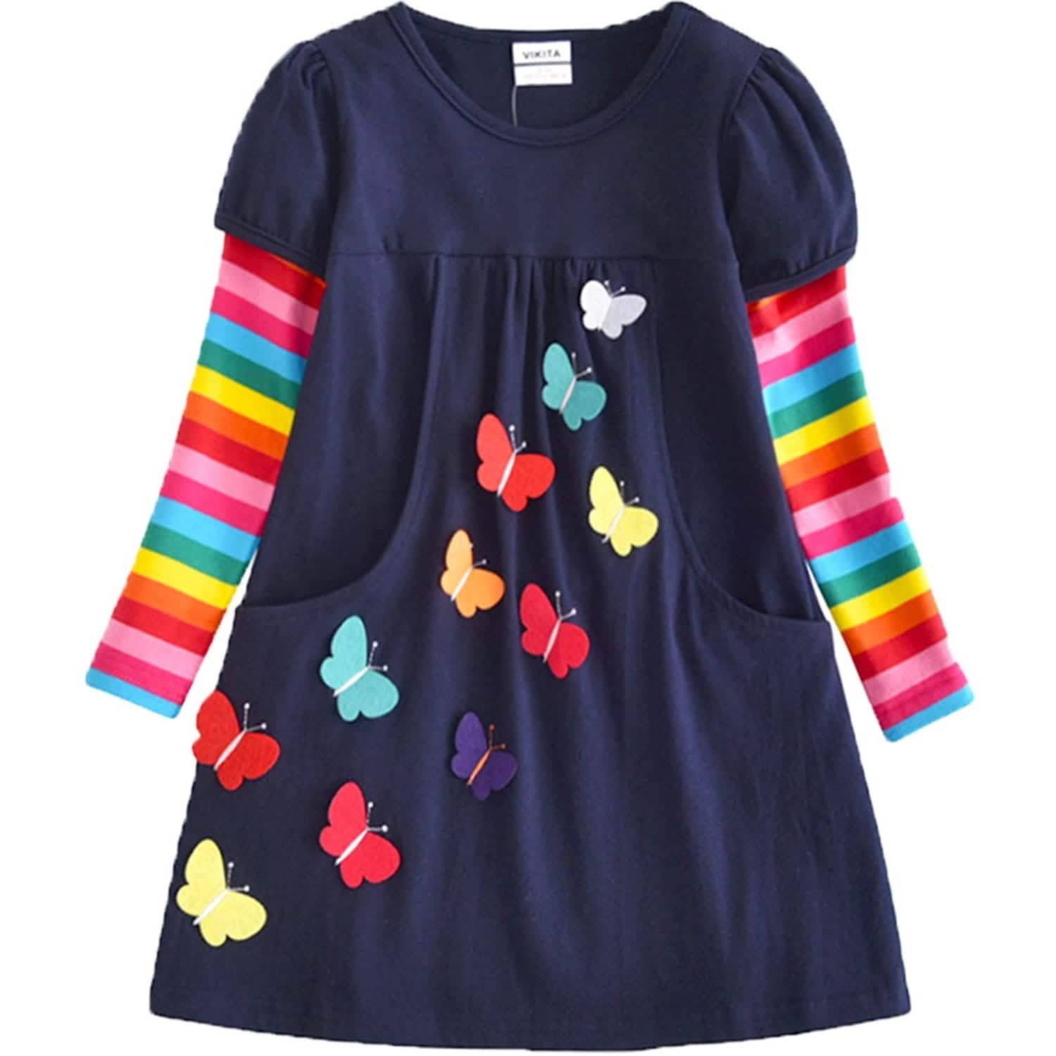 Winter Toddler Girl Long Sleeve Dress
