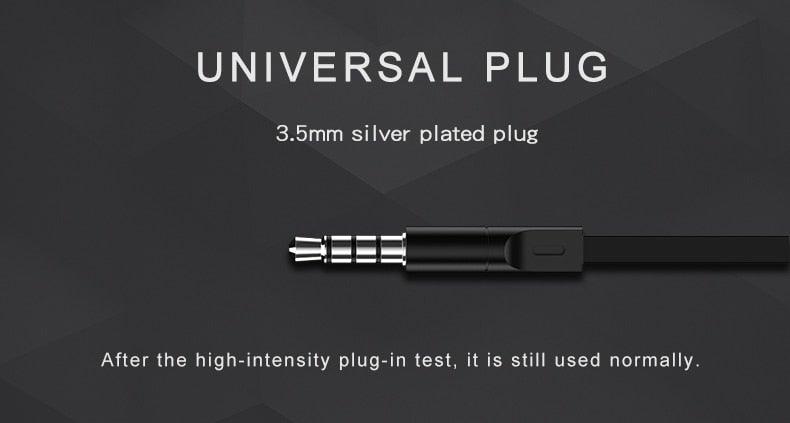 Wired in-Ear Headphones With Tangle-Free Cord Noise Isolating Bass Driven Sound Metal Earphones Carry Case Ear Bud Tips In-ear Earphone  Super Bass Sound Sport Headset With Mic for Phones Ear Phone For Women 3.5mm