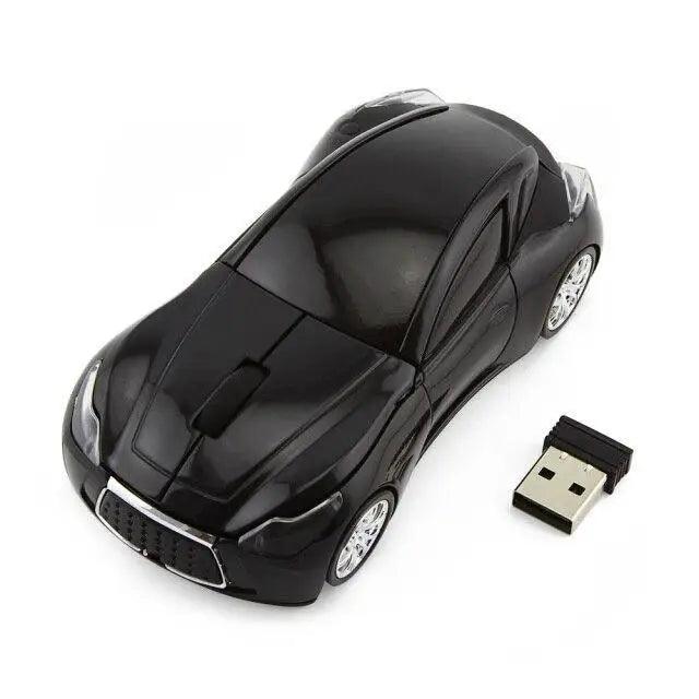 Wireless Black Sports Car USB Mouse Design Computer 1600 DPI Mouse Mini Ergonomic Gaming Mouse For Laptop And Computer 2.4Ghz