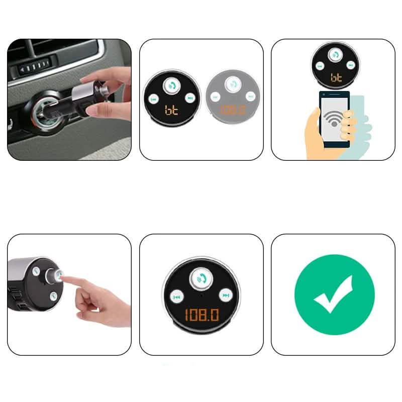 Wireless Bluetooth FM Transmitter Car Kit