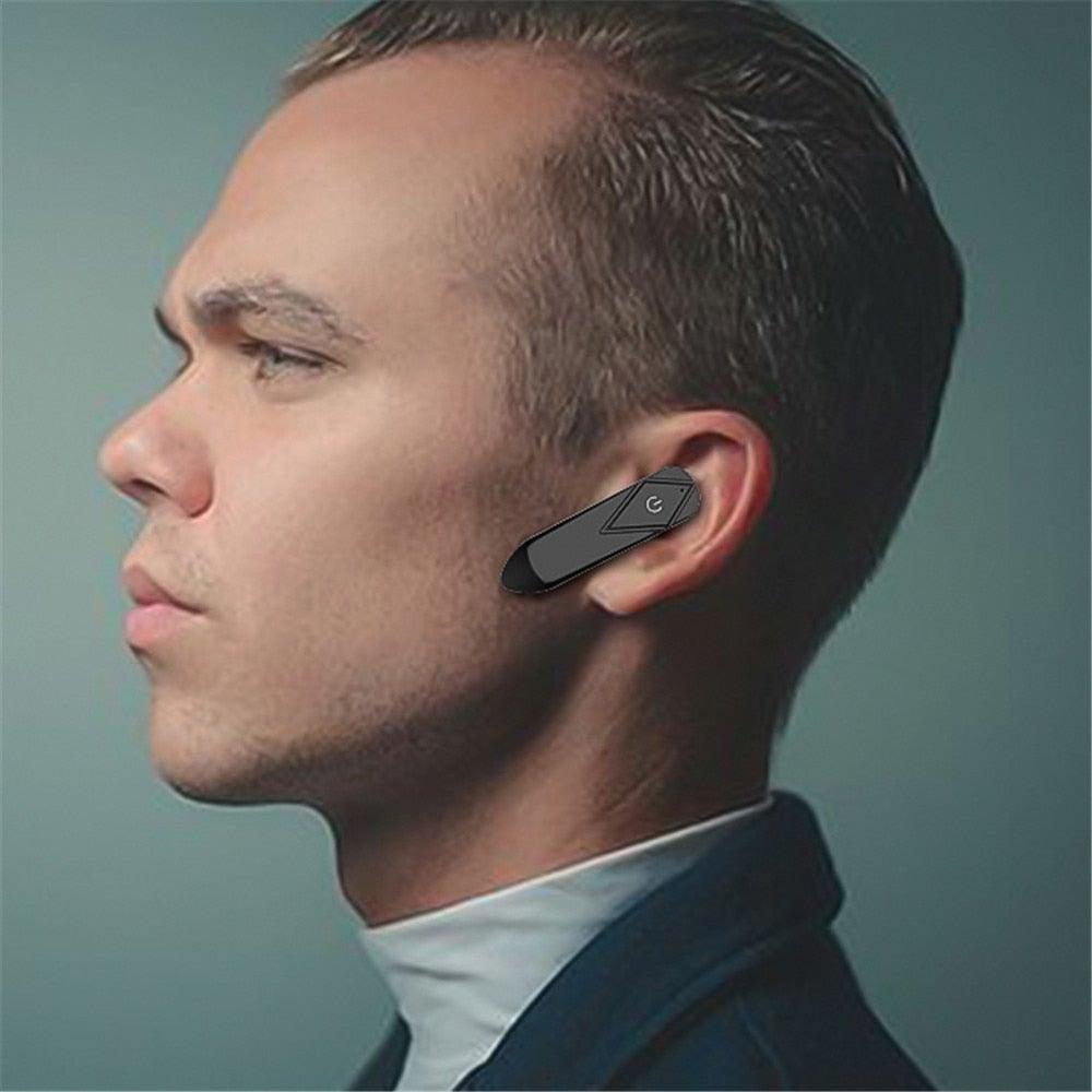 Wireless Bluetooth Headset Business Hands Free Long Standby V5.0 Earphones Waterproof Sport Earbuds With Microphone For Driving
