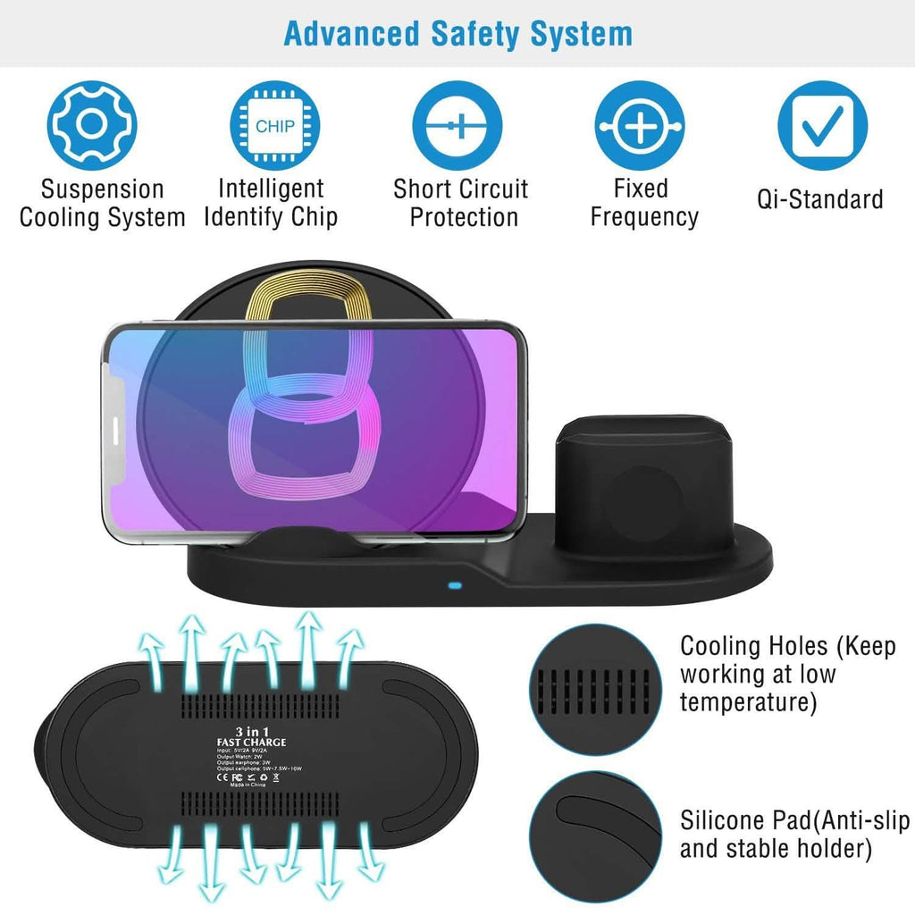 Wireless Charger 10W Fast Charging Station