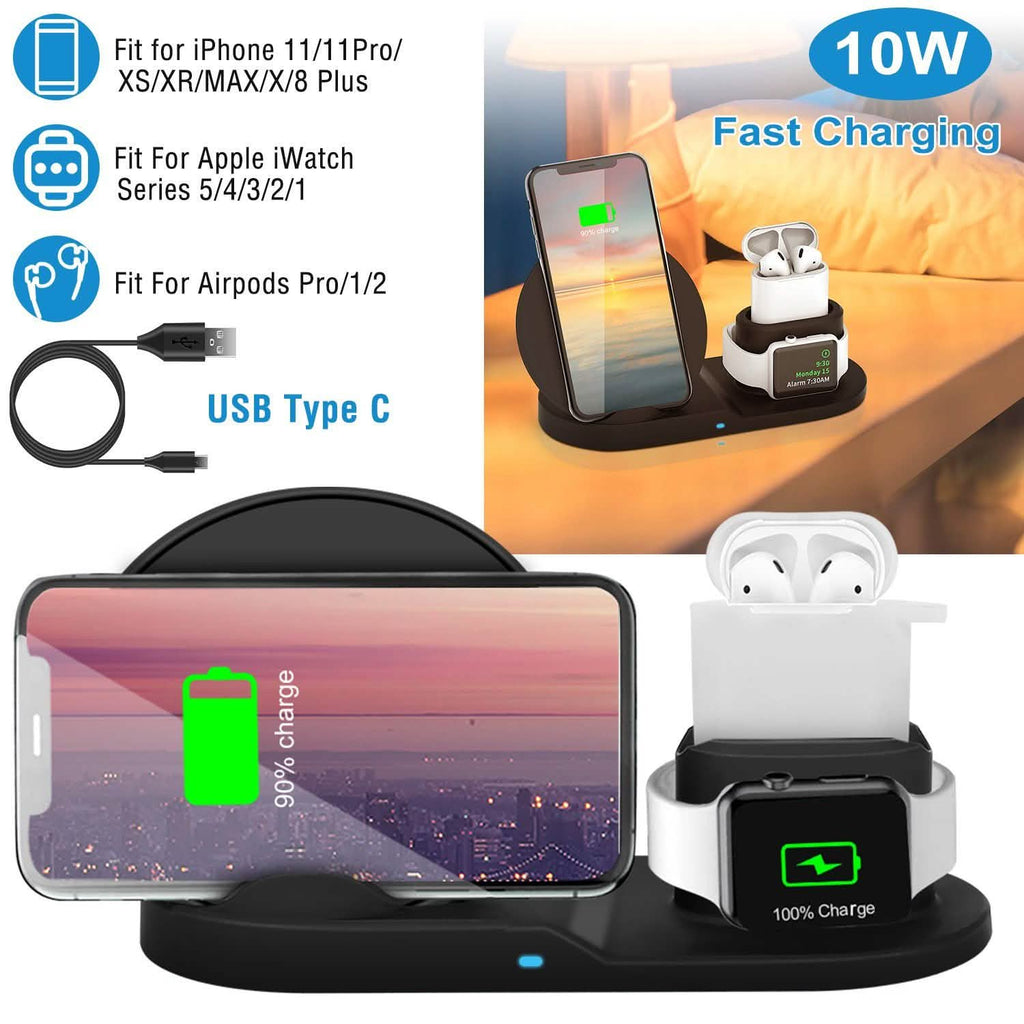 Wireless Charger 10W Fast Charging Station