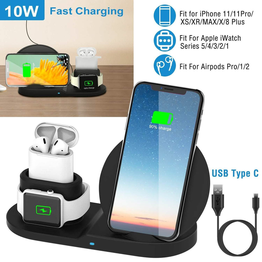 Wireless Charger 10W Fast Charging Station