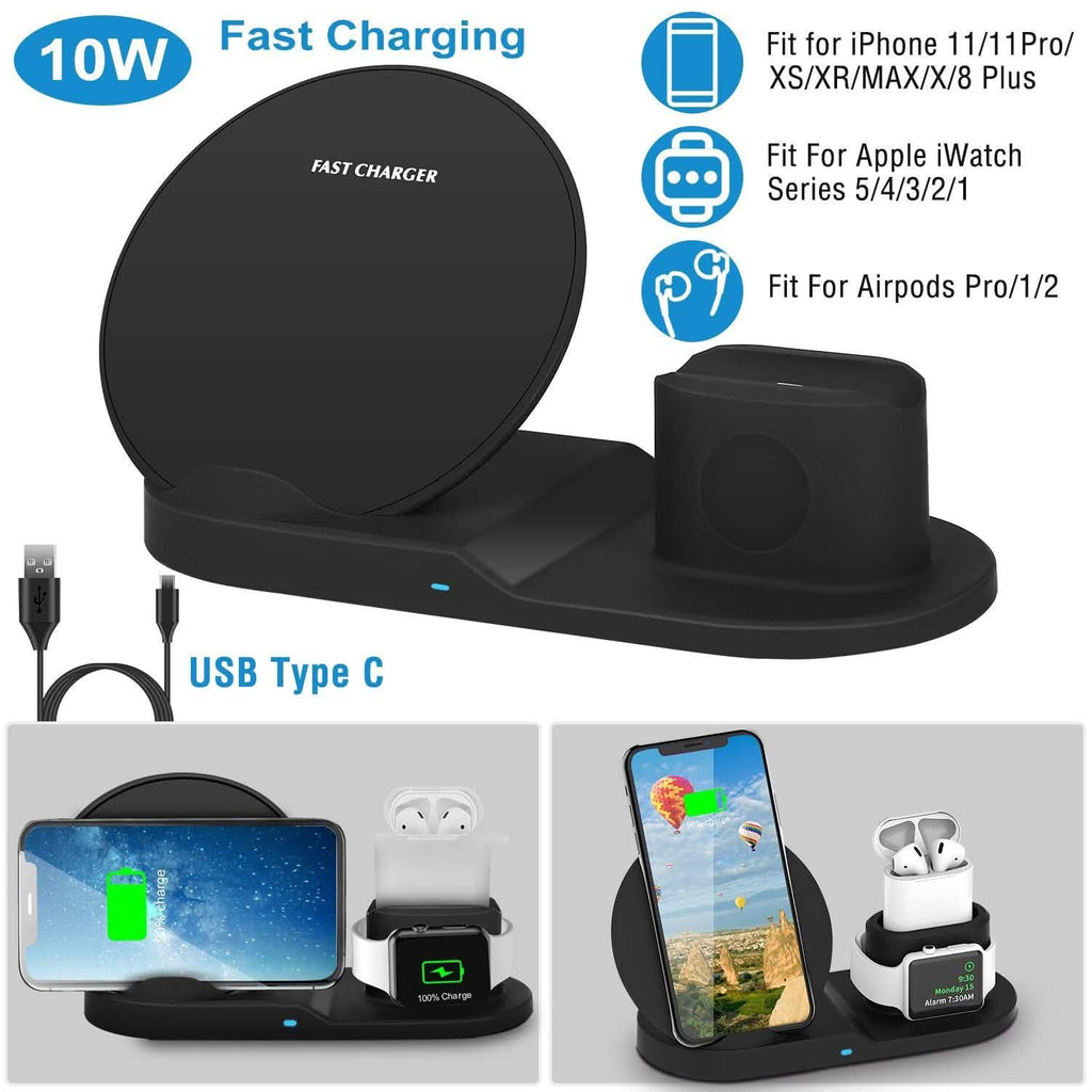 Wireless Charger 10W Fast Charging Station