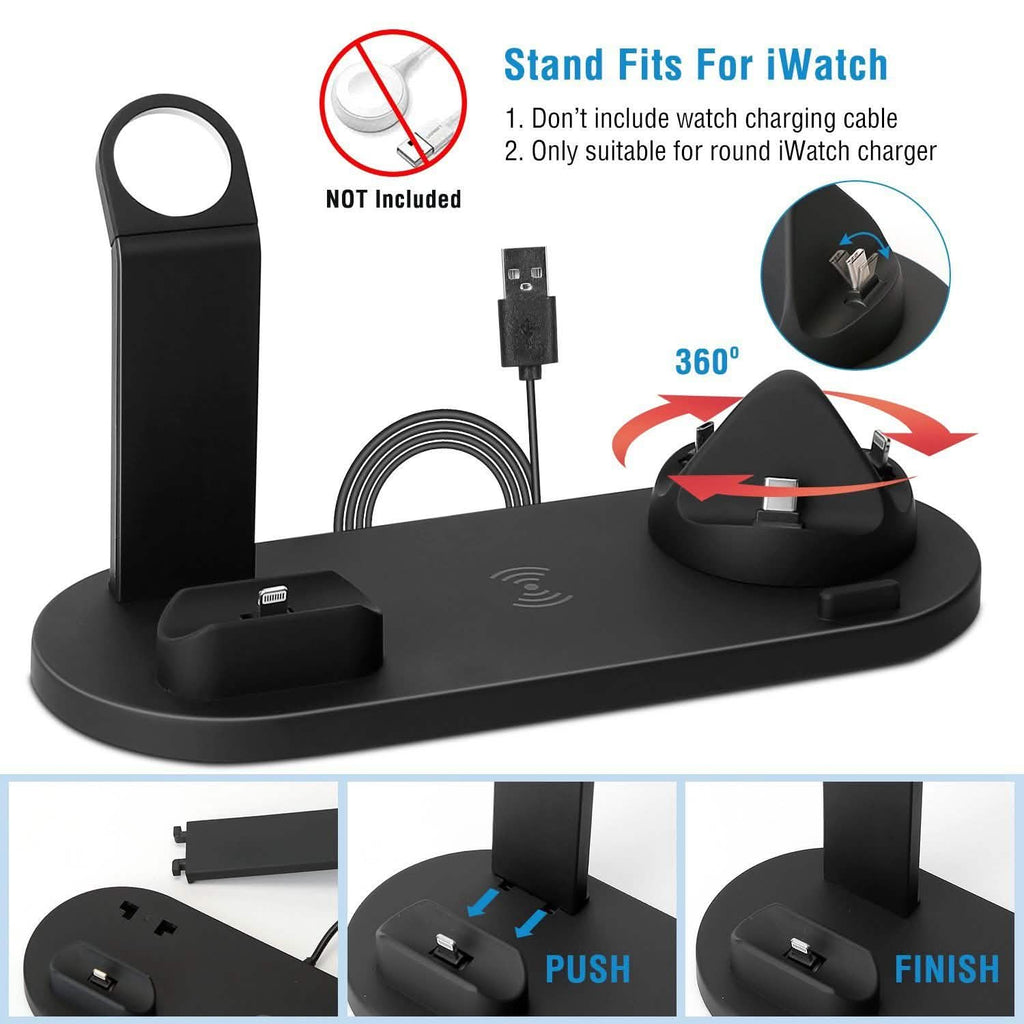 Wireless Charger Dock 4-in-1 10W