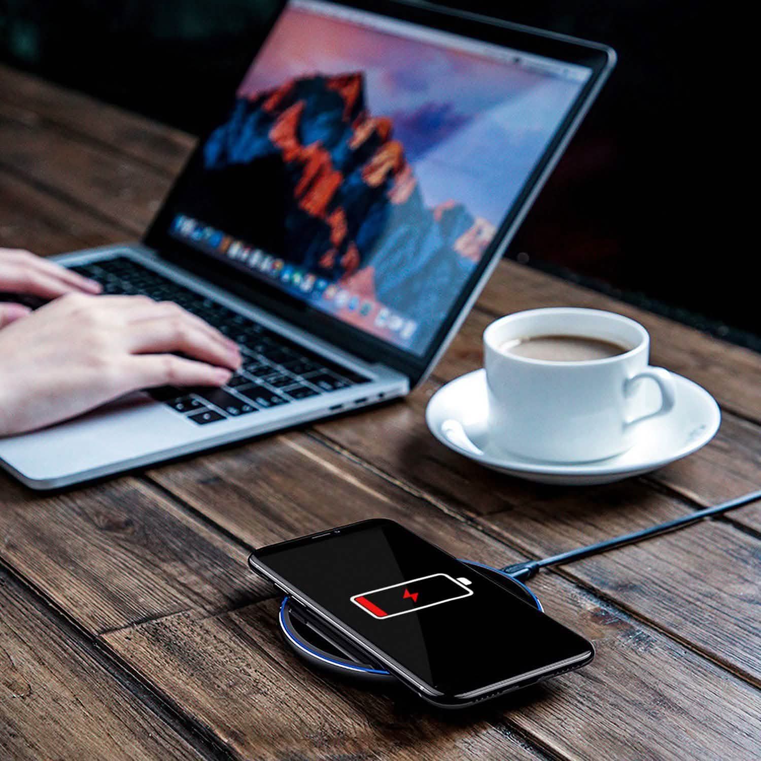 Wireless Charger Qi-Certified Ultra Slim 5W Charging Pad