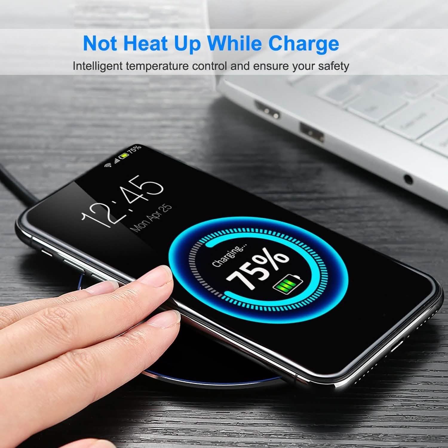 Wireless Charger Qi-Certified Ultra Slim 5W Charging Pad