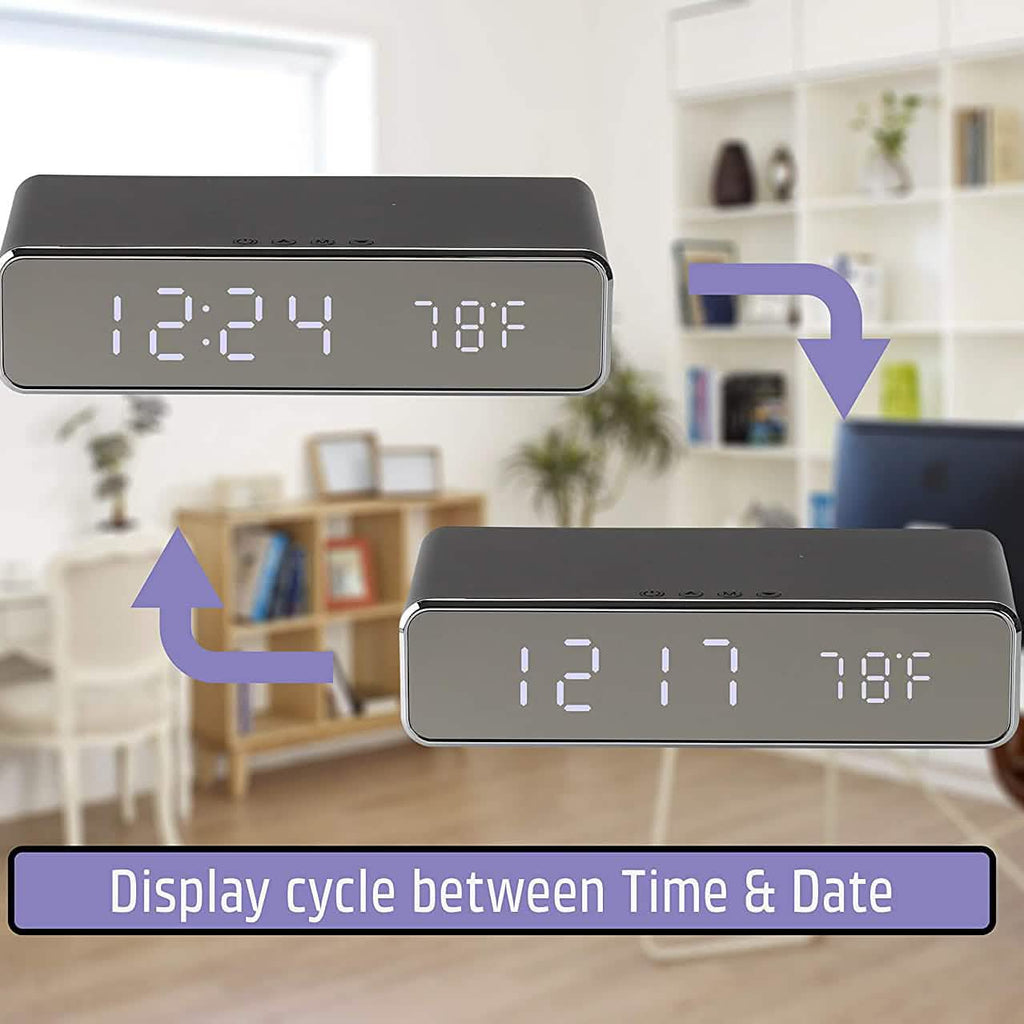 Wireless Charging Digital Alarm Clock