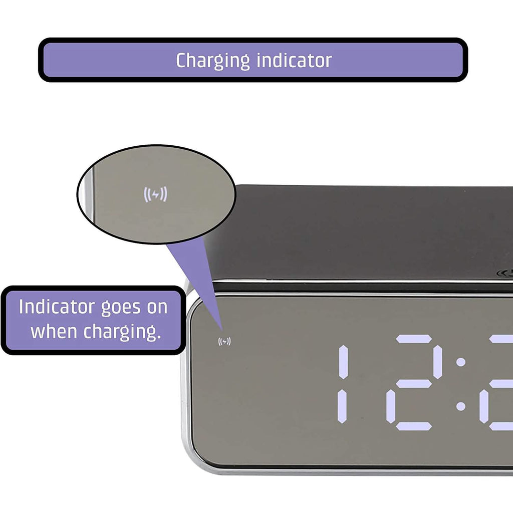 Wireless Charging Digital Alarm Clock
