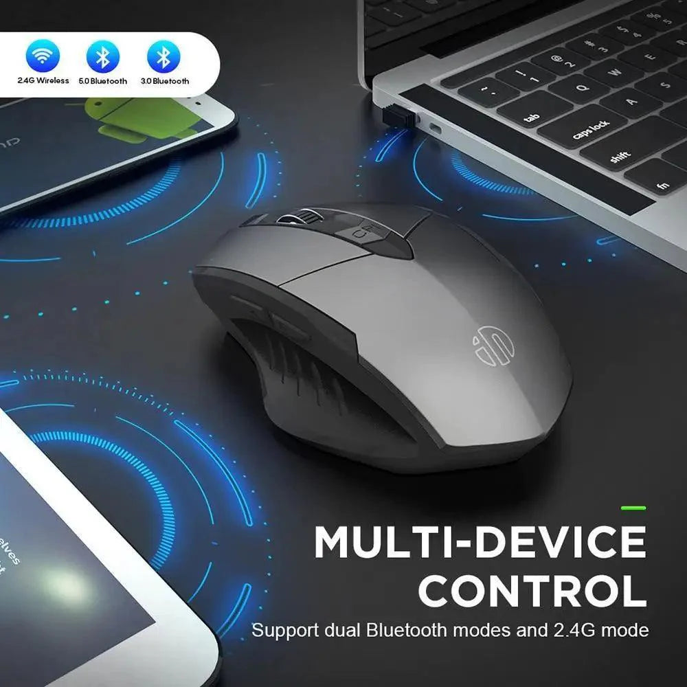 Wireless Design 2.4 GHz Ergonomic Mouse 1600 DPI USB Optical Bluetooth-Compatible Mouse Computer Gaming Mouse