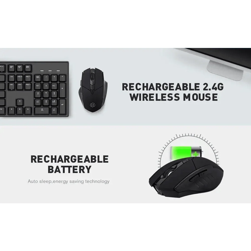 Wireless Design 2.4 GHz Ergonomic Mouse 1600 DPI USB Optical Bluetooth-Compatible Mouse Computer Gaming Mouse