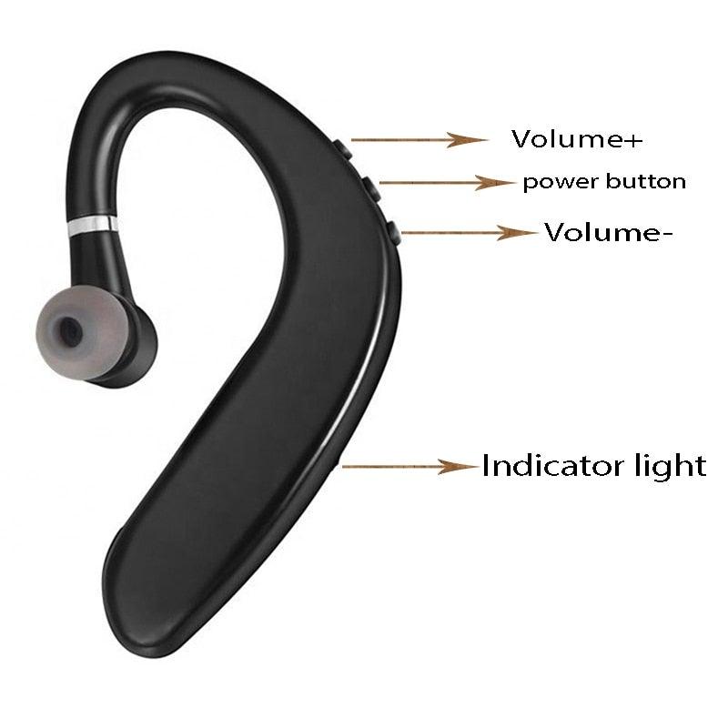 Wireless Earphones With Microphone For All Smartphones, Hands-free Sports Headphones with Bluetooth Connection and Microphone