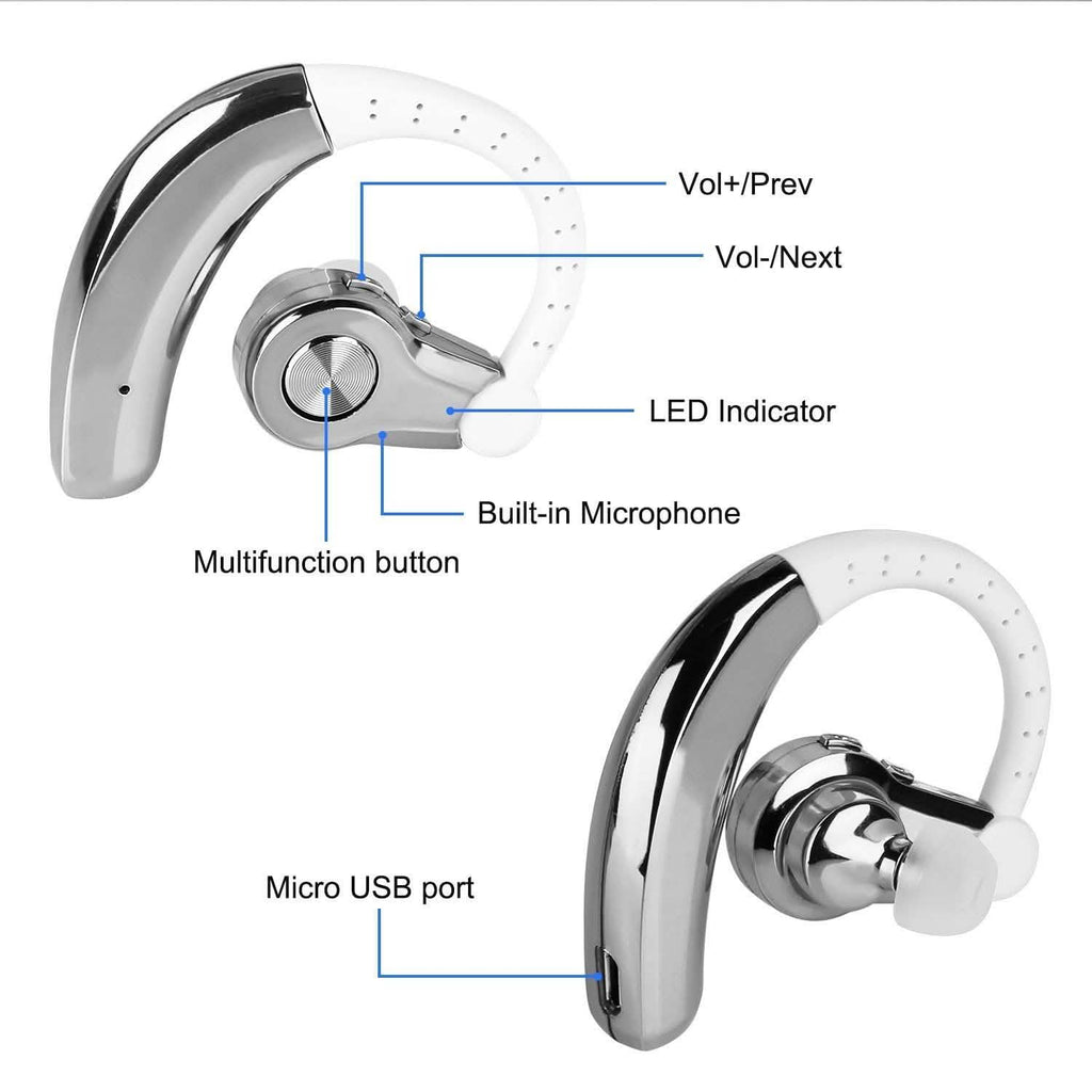 Wireless Earpiece Right with Mic Earhook