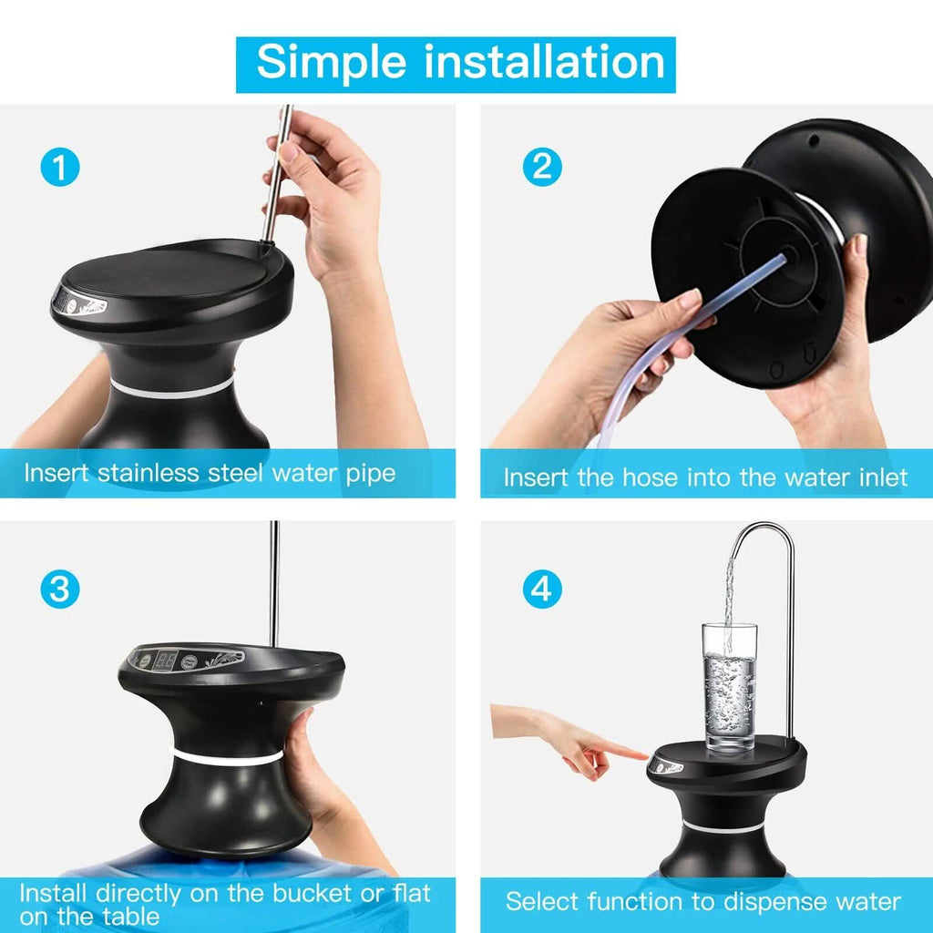 Wireless Electric Drinking Water Bottle Pump Dispenser