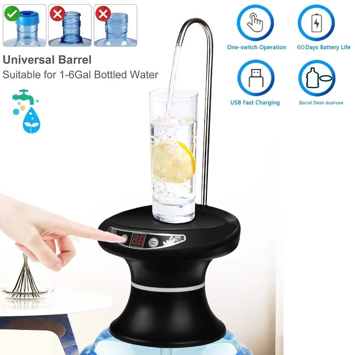 Wireless Electric Drinking Water Bottle Pump Dispenser