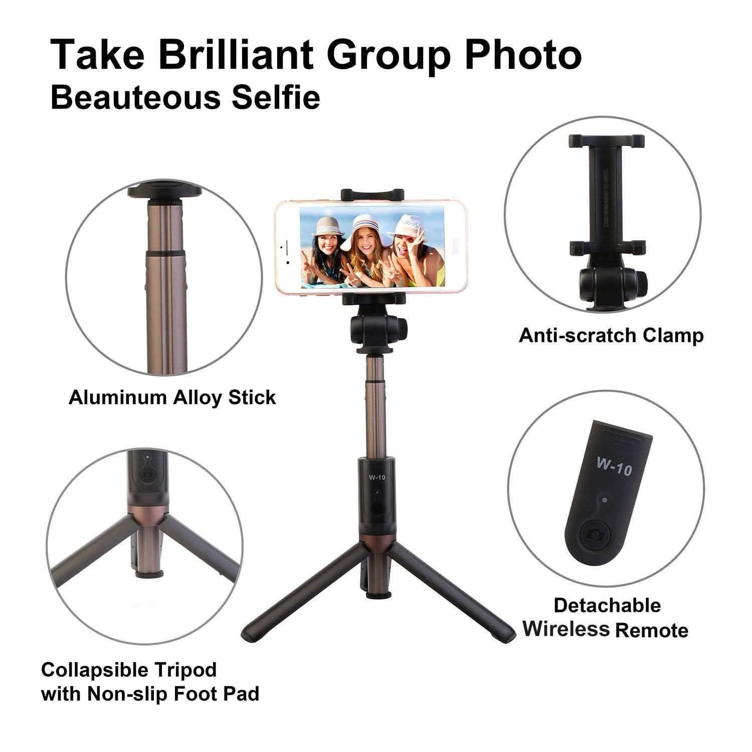 Wireless Extendable Selfie Stick