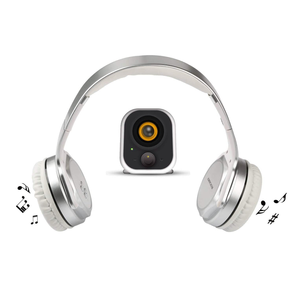 Wireless Foldable Headphones with Built-in Speaker