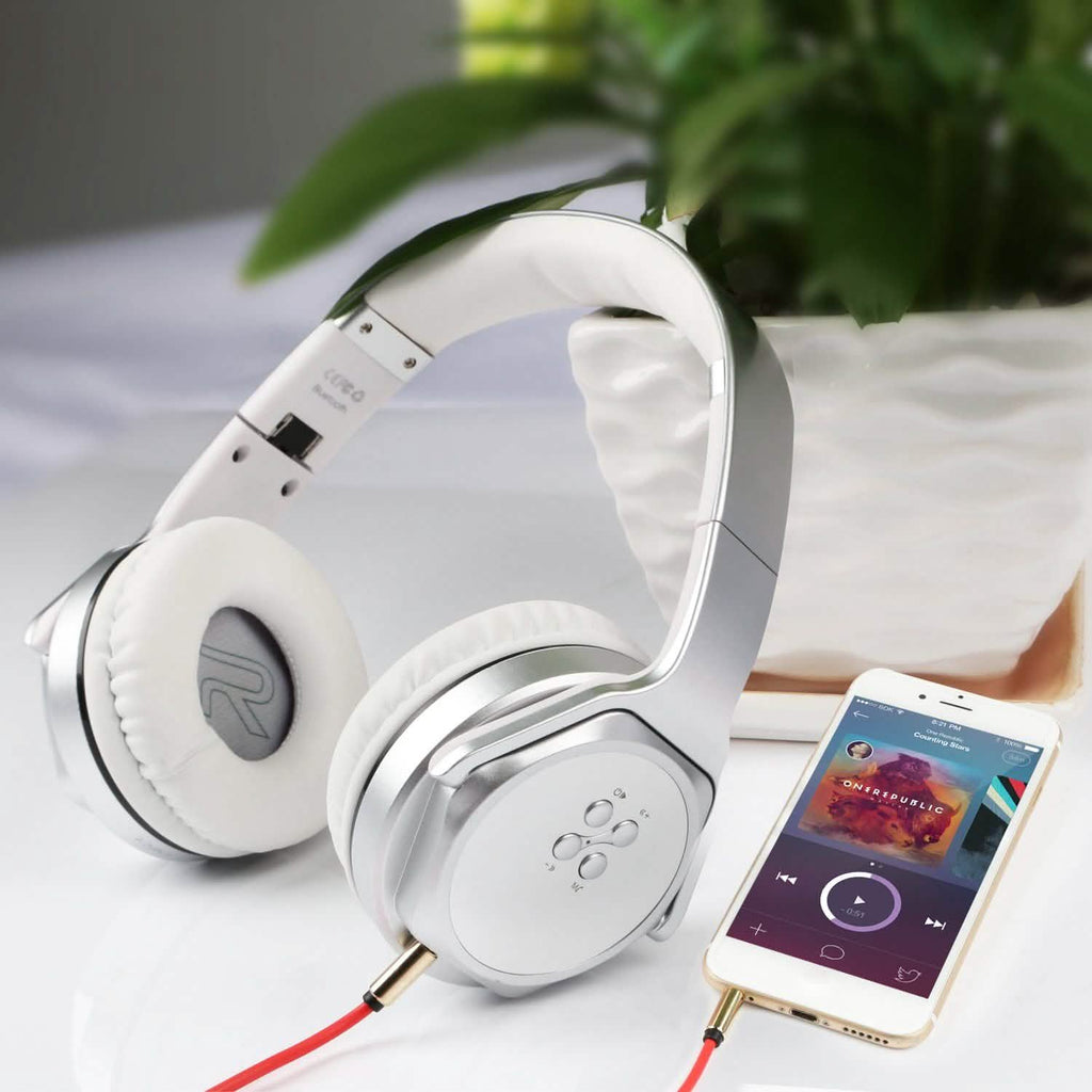 Wireless Foldable Headphones with Built-in Speaker