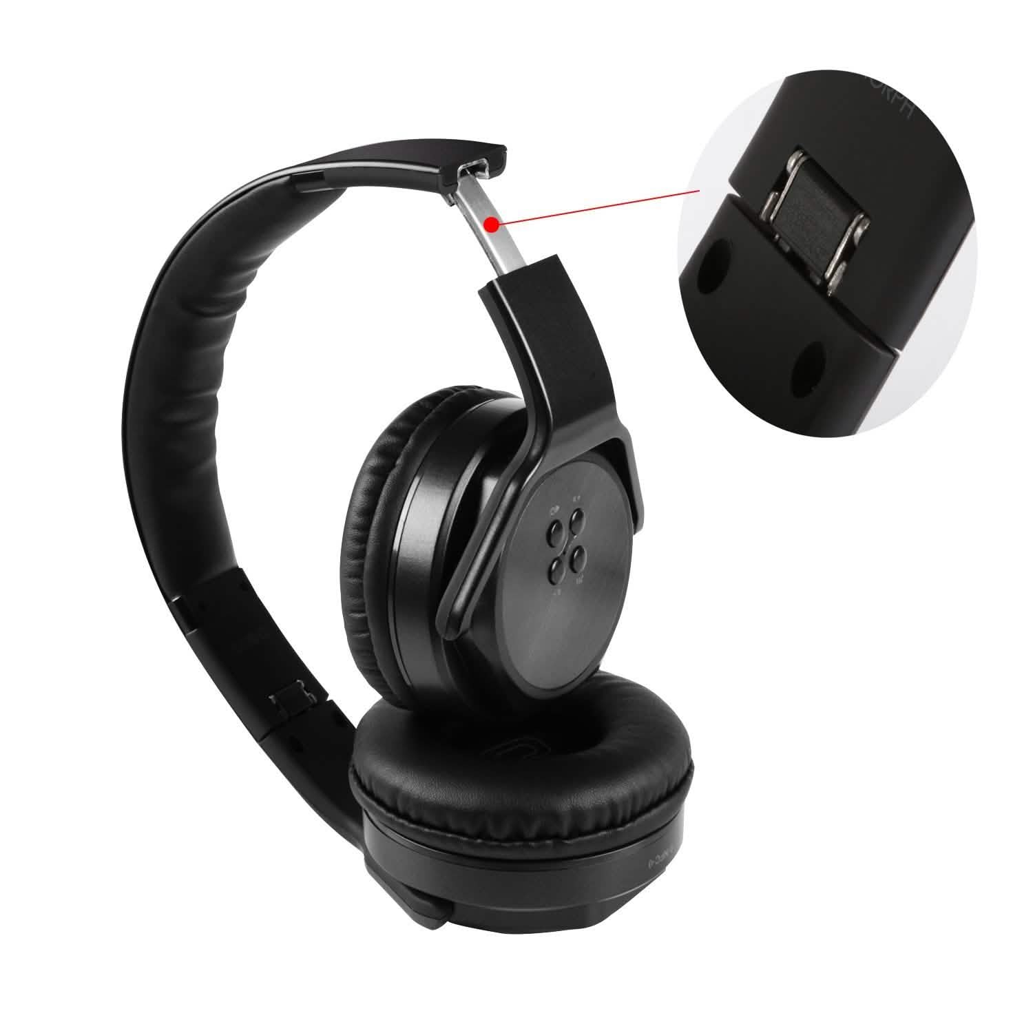 Wireless Foldable Headphones with Built-in Speaker