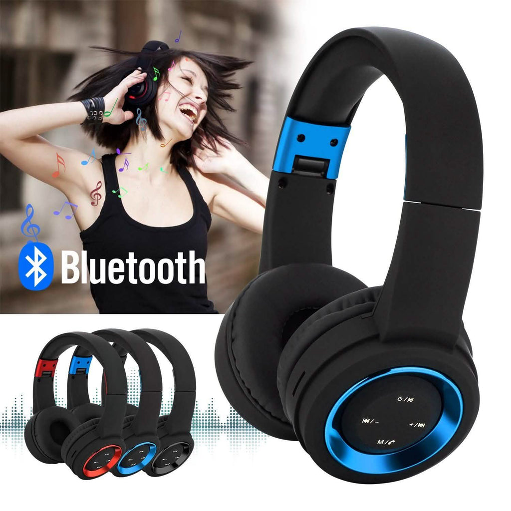 Wireless Headphones Bluetooth Headset Noise Cancelling Over Ear With Microphone