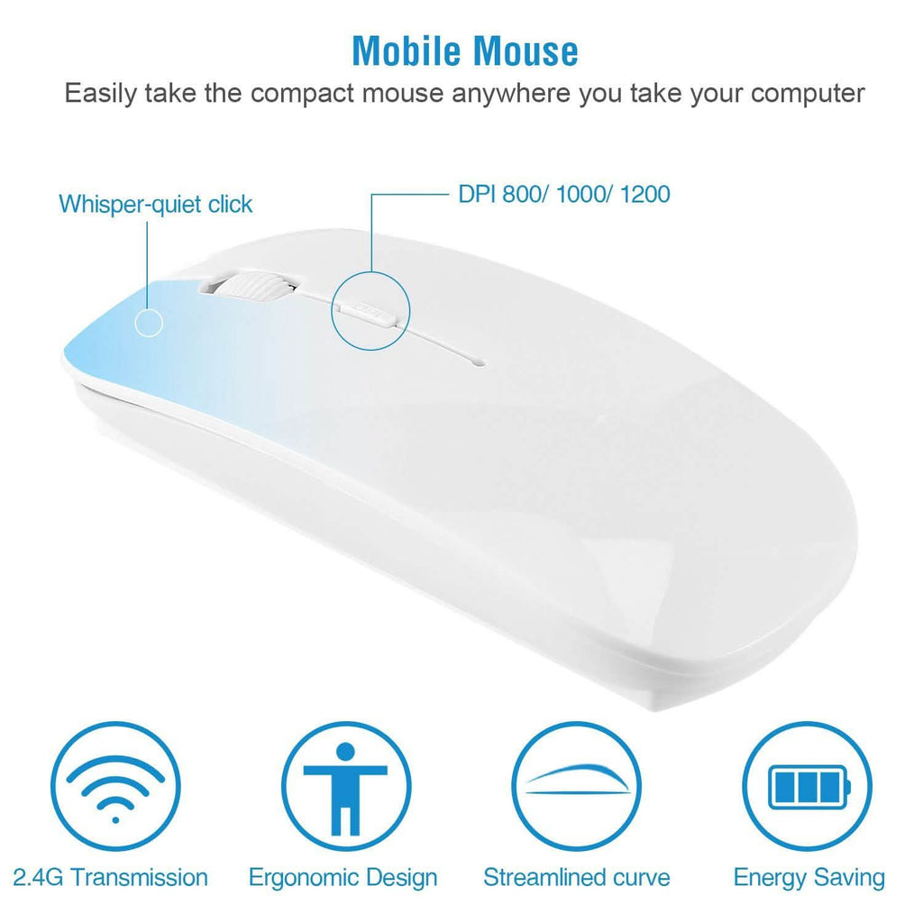 Wireless Keyboard and Mouse 2.4GHz Multimedia Mini Keyboard & Mouse